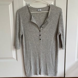 VINCE ribbed sweater tee